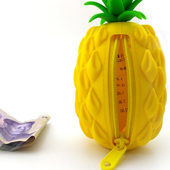 Pineapple Silicone Coin bag purse - Picture 4 of 9